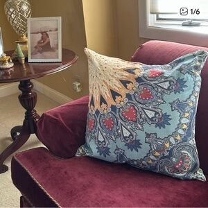 Pottery Barn Multicolor Mandala Accent Pillow Cover